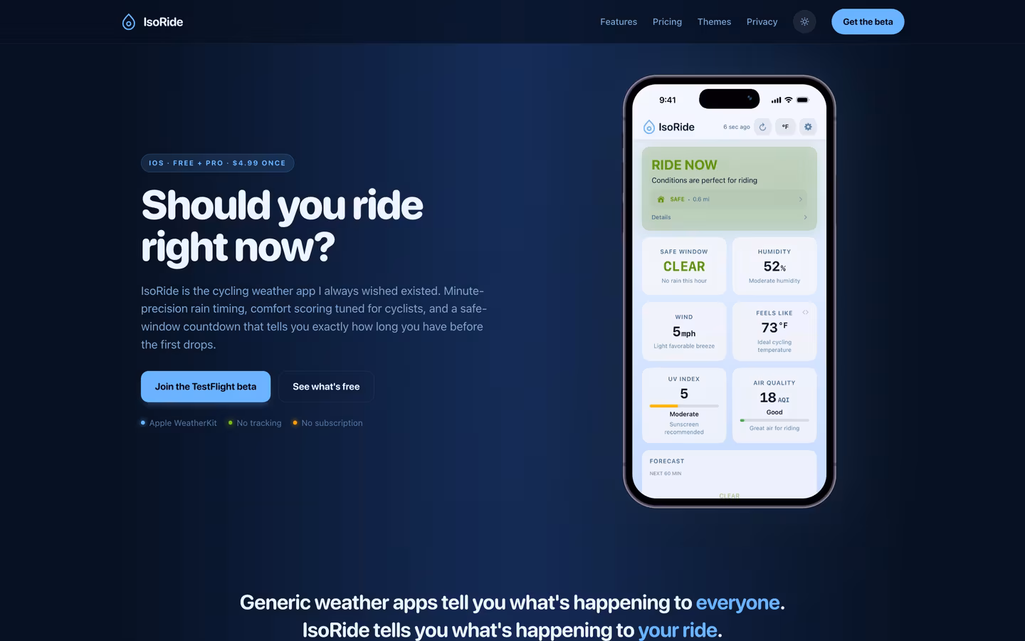 IsoRide — Website