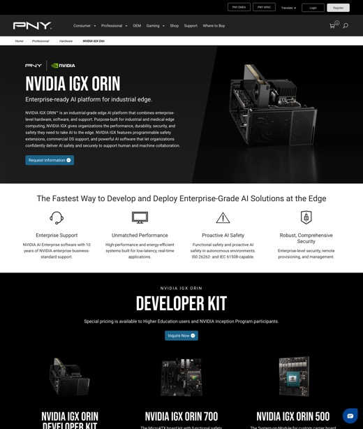 PNY × NVIDIA IGX · site